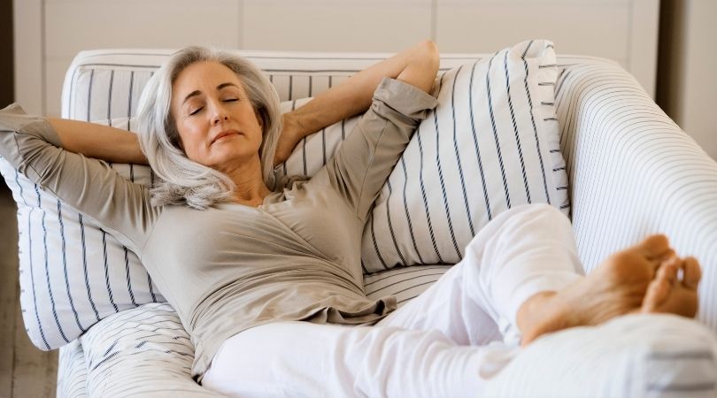 Tenant Relaxing On The Couch